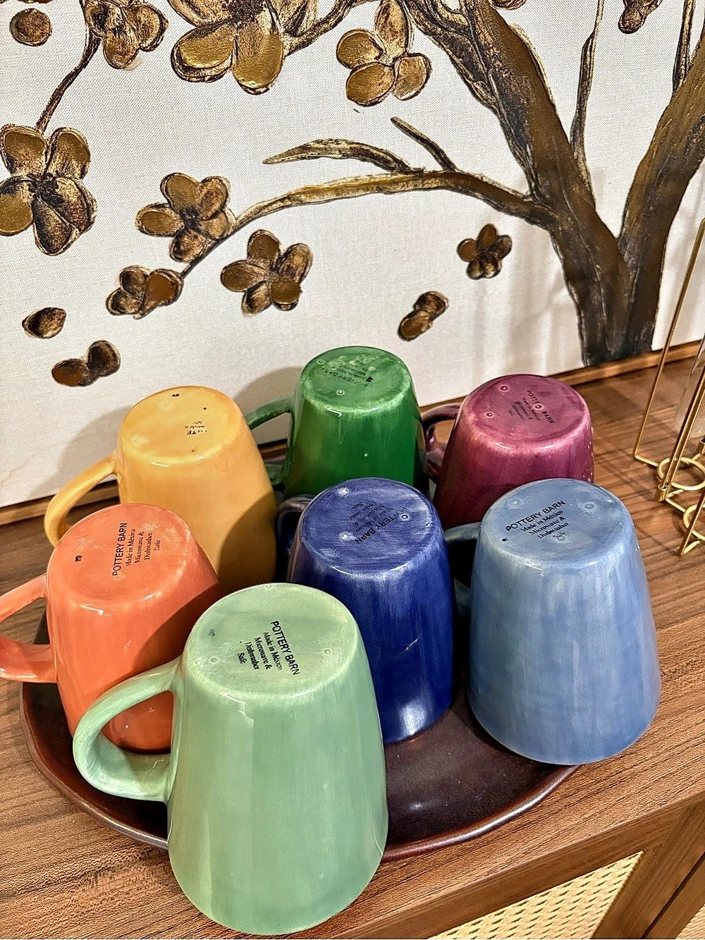 Pottery Barn Assorted Ceramic Mugs Set of 7